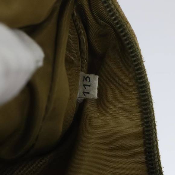 PRADA Sports Hand Bag Canvas Beige Khaki Auth as096 - Picture 12 of 16